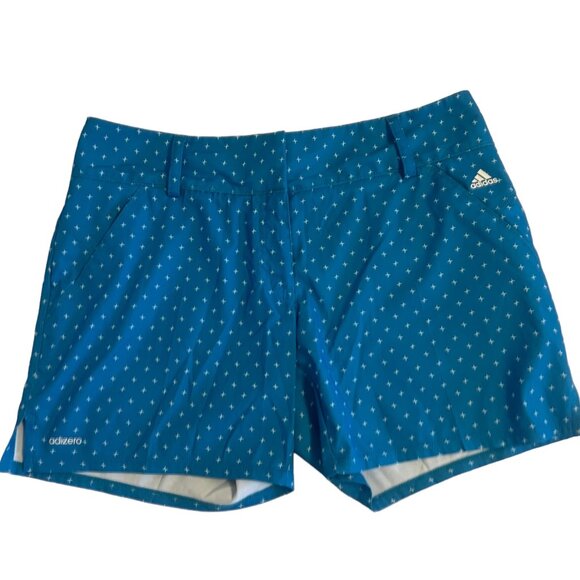 Adidas Adizero Blue Retro Techwear Sporty Chic Athletic Short Short Size 6 - Picture 10 of 13